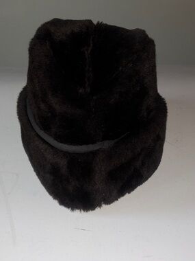 Dark Brown Faux Fur Winter Hat